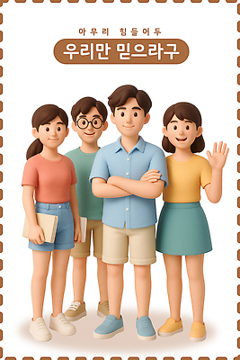 전신 PSD 편집이미지 여자 남자 청소년 미소 들기 여러명 3D 팔짱 믿음 우정 문서 손인사 힘듦 십대만 안경낌 이미지편집 편집3D 감정 안경 다수 컨셉 모션 표정 사람 친구 인사 디지털합성 파일형식