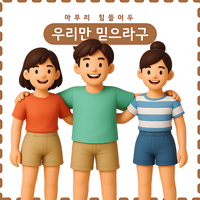 PSD 편집이미지 여자 남자 청소년 어깨동무 미소 세명 3D 믿음 우정 힘듦 십대만 이미지편집 편집3D 감정 포즈 컨셉 표정 사람 친구 디지털합성 파일형식