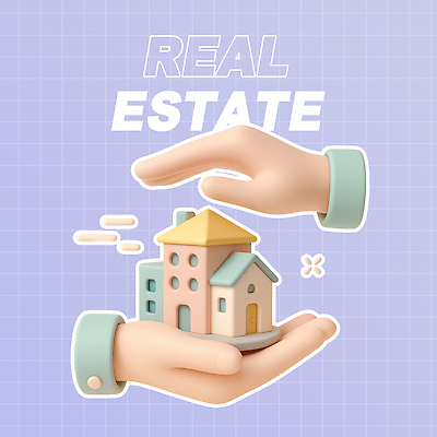 PSD 편집이미지 손 주택 들기 신체부위 경제 3D 보라색 부동산거래 편집3D 컬러 모션 부동산 사람 건물 디지털합성 파일형식