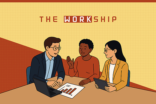 여자 남자 의자 일러스트 회의 협력 미소 들기 앉기 상반신 성인 세명 노트북 태블릿 노란색 손들기 가리킴 비즈니스맨 비즈니스우먼 토론 책상 동료 문서 성인만 안경낌 국내일러스트 AI파일 안경 컬러 가구 비즈니스 관계 모션 표정 사람 손짓 전자제품 스마트기기 직장인 파일형식 벡터