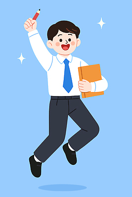 전신 남자 교복 하늘색 일러스트 청소년 고등학생 한명 웃음 들기 책 반짝임 연필 점프 수능정복 십대남자한명만 국내일러스트 AI파일 1 학생 옷 모션 학용품 표정 사람 파란색 필기구 수능 남자한명만 십대남자만 파일형식 벡터