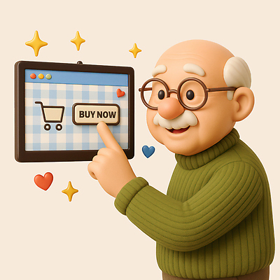 PSD 편집이미지 노년 남자 한명 미소 상반신 반짝임 태블릿 3D 쇼핑카 터치 하트 체크무늬 온라인쇼핑 인터넷창 살구색 노인남자한명만 안경낌 편집3D 모양 1 안경 컬러 무늬 인터넷 모션 표정 사람 성인 전자제품 스마트기기 쇼핑 카트 디지털합성 온라인 남자한명만 노인남자만 파일형식