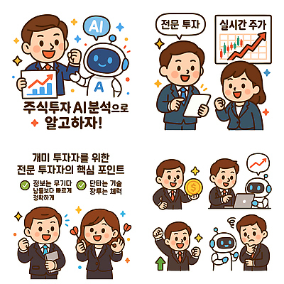 여자 남자 화살표 종이 허리손 말풍선 일러스트 그래프 미소 들기 정장 여러명 상반신 성인 노트북 반짝임 손들기 달러 동전 파이팅 가리킴 OK 로봇 고민 상승 주식투자 성인만 AI_인공지능 국내일러스트 AI파일 옷 감정 포즈 다수 컨셉 돈 모션 표정 사람 손짓 전자제품 주식 투자 파일형식 벡터