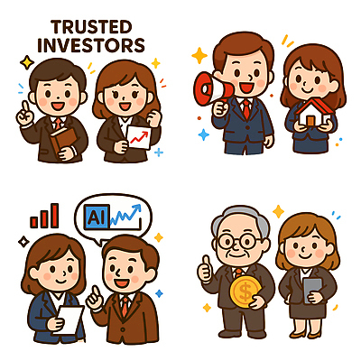 전신 여자 노년 남자 화살표 종이 허리손 말풍선 일러스트 그래프 미소 들기 정장 여러명 상반신 성인 책 반짝임 태블릿 손들기 달러 동전 파이팅 확성기 가리킴 상승 건축모형 따봉 주식투자 안경낌 AI_인공지능 국내일러스트 AI파일 옷 안경 포즈 다수 컨셉 돈 모션 표정 사람 손짓 전자제품 스마트기기 모형 최고 주식 투자 파일형식 벡터