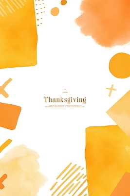 PSD 십자가 일러스트 추상 수채화 프레임 사람없음 주황색 추수감사절 카피스페이스 국내일러스트 기독교 컬러 무늬 공백 파일형식