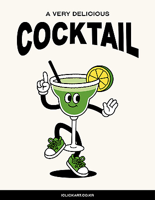 일러스트 빨대 미소 사람없음 장식 연두색 귀여움 점프 가리킴 칵테일잔 라임 마르가리타 일러캐릭터 AI파일 캐릭터 컨셉 술잔 과일 모션 표정 손짓 초록색 칵테일 파일형식 벡터