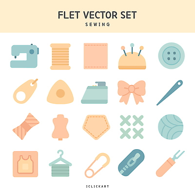리본 일러스트 단추 사람없음 세트 바늘 플랫 옷걸이 마네킹 바느질 재봉틀 바늘꽂이 오브젝트 클립 실타래 다리미 지퍼 십자수 피크 벡터 국내일러스트 AI파일 가전제품 도구 꽂이 파일형식