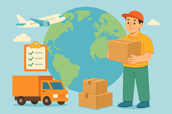 전신 구름 남자 지구 하늘색 일러스트 하늘 비행기 한명 미소 들기 성인 글로벌 트럭 택배기사 무역 택배상자 서류판 캡모자 해외배송 성인남자한명만 국내일러스트 AI파일 자연요소 모자_잡화 1 산업 항공교통 모션 자동차 대중교통 표정 사람 파란색 상자 사무용품 배달원 배송 택배 남자한명만 성인남자만 파일형식 벡터