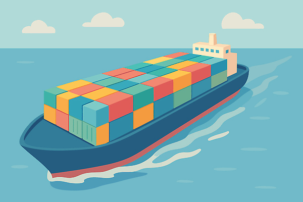 구름 물결 바다 일러스트 하늘 사람없음 파란색 글로벌 컨테이너 화물선 무역 국내일러스트 AI파일 자연요소 산업 컬러 배_교통 파일형식 벡터