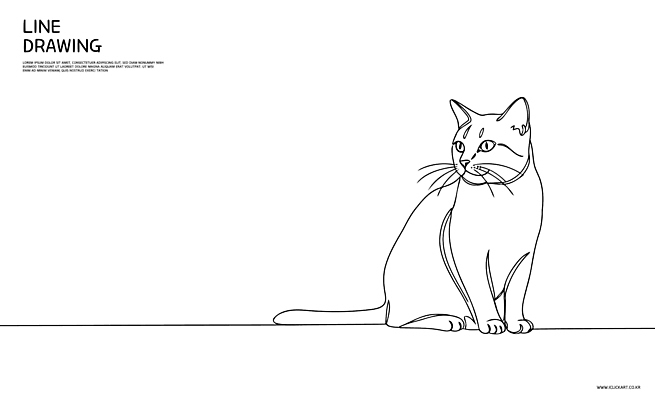 동물 라인일러스트 일러스트 사람없음 고양이 라인아트 심플 드로잉 국내일러스트 AI파일 선 포유류 미술 반려동물 파일형식 벡터