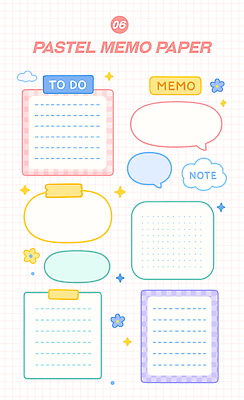 말풍선 스티커 일러스트 사람없음 반짝임 컬러풀 물방울무늬 메모지 포스트잇 파스텔톤 투두리스트 국내일러스트 AI파일 컬러 무늬 모션 사무용품 리스트 파일형식 벡터