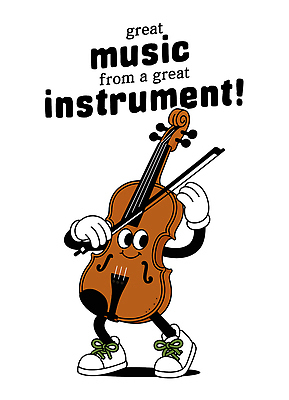 장갑 신발 연주 일러스트 미소 들기 사람없음 바이올린 바이올린활 일러캐릭터 AI파일 캐릭터 잡화 음악 모션 현악기 표정 파일형식 벡터