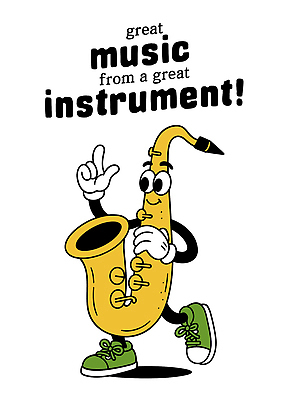 장갑 신발 연주 일러스트 미소 사람없음 가리킴 색소폰 일러캐릭터 AI파일 캐릭터 잡화 음악 표정 손짓 목관악기 파일형식 벡터