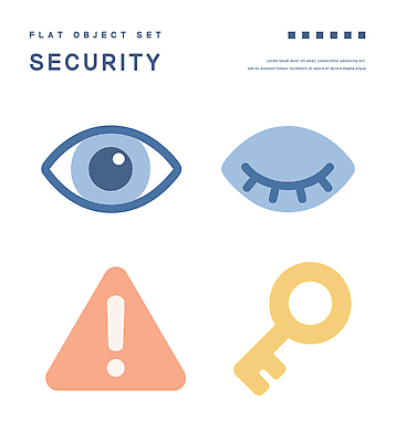 일러스트 열쇠 경고 사람없음 눈감음 플랫 오브젝트 보안 엘리먼트 안구 홍채인식 국내일러스트 AI파일 모션 안전 신체부위 생체인식기술 파일형식 벡터
