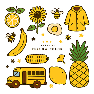잎 일러스트 단면 해바라기 바나나 옥수수 사람없음 노란색 계란프라이 벌 레몬 스쿨버스 파인애플 은행잎 우비 엘리먼트 국내일러스트 AI파일 식물 옷 꽃 컬러 곤충 과일 버스 곡류 계란요리 열대과일 파일형식 벡터
