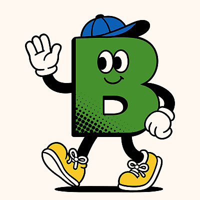 허리손 일러스트 미소 사람없음 초록색 B 손인사 캡모자 일러캐릭터 AI파일 캐릭터 모자_잡화 알파벳 컬러 포즈 표정 인사 파일형식 벡터