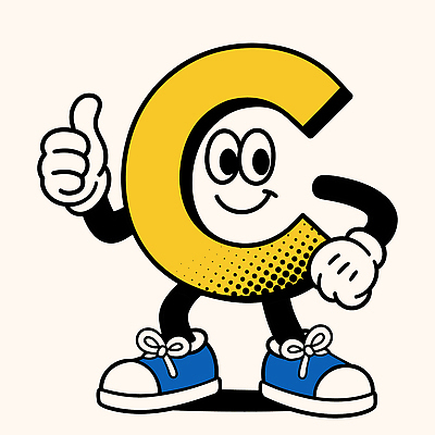 허리손 일러스트 미소 사람없음 노란색 따봉 C 일러캐릭터 AI파일 캐릭터 알파벳 컬러 포즈 표정 최고 파일형식 벡터