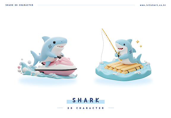 PSD 편집이미지 동물캐릭터 하늘색 낚시 3D캐릭터 들기 사람없음 반짝임 3D 귀여움 낚싯대 승차 물거품 상어 뗏목 수상요트 편집3D 동물 캐릭터 교통수단 컨셉 요트 배_교통 모션 레저 어류 파란색 거품 낚시용품 디지털합성 파일형식