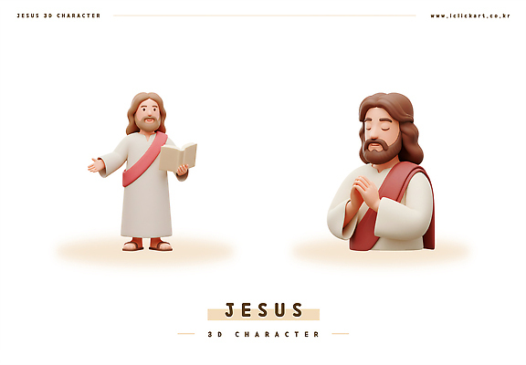 전신 PSD 편집이미지 남자 3D캐릭터 말하기 들기 상반신 성인 두명 3D 손들기 눈감음 성경 기도 예수 종교캐릭터 성인남자만 편집3D 캐릭터 종교 종교용품 모션 사람 신_종교 디지털합성 남자만 성인만 파일형식