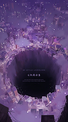 PSD 일러스트 사람없음 건물 빛 보라색 어둠 안개 폐허 지반침하 무너짐 SF 공허 사이버펑크 국내일러스트 건축물 컬러 컨셉 모션 날씨 자연재해 파일형식