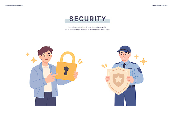 남자 일러스트 자물쇠 미소 들기 상반신 성인 두명 반짝임 가리킴 경찰복 방패 경찰모자 인터넷보안 성인남자만 국내일러스트 AI파일 모자_잡화 유니폼 모션 표정 사람 손짓 경찰 보안 남자만 성인만 파일형식 벡터