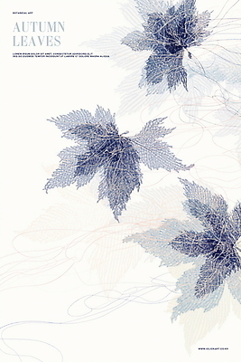 PSD 백그라운드 단풍 낙엽 일러스트 추상 사람없음 가을 라인아트 은행잎 아이보리 국내일러스트 계절 선 컬러 잎 무늬 파일형식