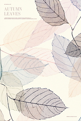 PSD 백그라운드 낙엽 일러스트 추상 사람없음 가을 나뭇가지 라인아트 아이보리 국내일러스트 나무 계절 선 컬러 잎 무늬 파일형식