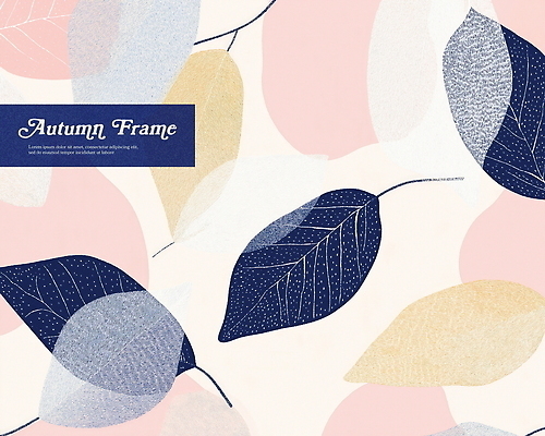 PSD 낙엽 일러스트 사람없음 가을 겹침 파스텔톤 국내일러스트 계절 컬러 잎 파일형식