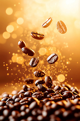 JPG 편집이미지 사람없음 갈색 원두 보케 로스팅 편집실사 AI포토 AI콘텐츠 커피 컬러 CG 파일형식