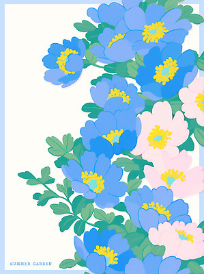 PSD 분홍색 잎 일러스트 여름꽃 사람없음 파란색 국내일러스트 식물 꽃 컬러 파일형식 여름_계절