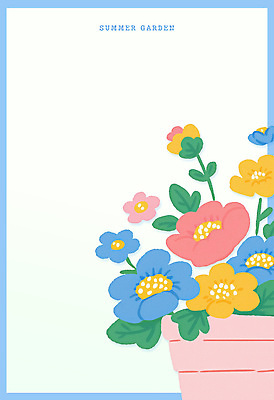 PSD 화분 잎 일러스트 여름꽃 사람없음 컬러풀 국내일러스트 식물 꽃 컬러 파일형식 여름_계절