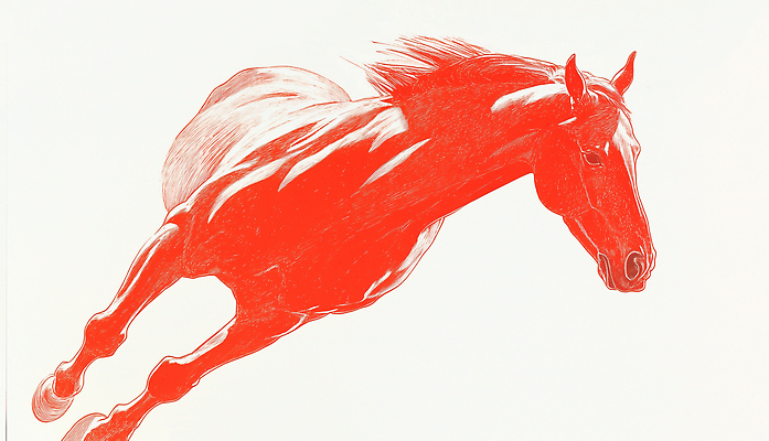 JPG 일러스트 사람없음 달리기 스케치 말띠 국내일러스트 병오년 붉은말 AI일러스트 AI콘텐츠 모션 미술 십이지신 말_동물 파일형식 2026년