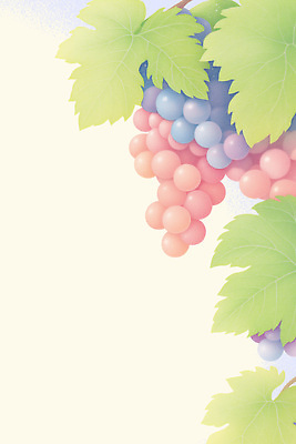 PSD 일러스트 사람없음 나뭇가지 포도나무 포도잎 국내일러스트 나무 잎 포도 과일나무 파일형식