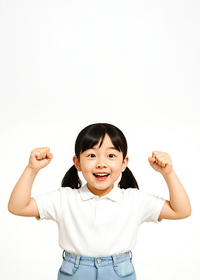 JPG 모델 편집이미지 여자 어린이 포즈 한명 미소 소녀 상반신 손들기 만세 의료성형뷰티 소녀한명만 편집실사 AI인물포토 AI콘텐츠 1 모션 표정 사람 CG 여자한명만 소녀만 파일형식 AI포토