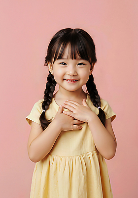 JPG 모델 편집이미지 여자 어린이 분홍색 한명 미소 소녀 상반신 귀여움 손모으기 의료성형뷰티 소녀한명만 편집실사 AI인물포토 AI콘텐츠 1 컬러 컨셉 표정 사람 손짓 CG 여자한명만 소녀만 파일형식 AI포토