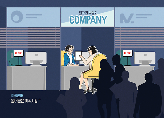 전신 여자 남자 실루엣 의자 일러스트 미소 들기 앉기 정장 여러명 상반신 성인 비즈니스라이프 유행 모니터 블라인드 닫기 군중 책상 상담 문서 보여주기 일자리박람회 성인만 이직 국내일러스트 AI파일 라이프스타일 옷 가구 다수 비즈니스 모션 촬영기법 표정 사람 컴퓨터 커튼 박람회 파일형식 벡터