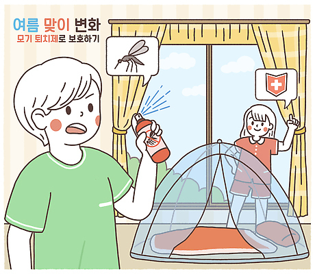 전신 PSD 식물 구름 여자 남자 어린이 허리손 말풍선 일러스트 창문 베개 하늘 미소 들기 소녀 소년 상반신 두명 이불 가리킴 커튼 찡그림 뿌리기 스프레이 모기 모기약 모기장 방패모양 십자마크 어린이만 여름맞이 국내일러스트 자연요소 모양 포즈 침구 모션 표정 사람 손짓 해충 방패 파일형식 여름_계절