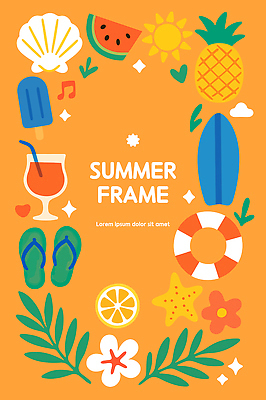 꽃 잎 일러스트 단면 잔 불가사리 프레임 사람없음 여름 반짝임 태양 주황색 주스 서핑보드 조개껍데기 쪼리 레몬 파인애플 오브젝트 튜브 막대아이스크림 수박조각 국내일러스트 AI파일 자연요소 식물 식기 계절 음료 컬러 조각 과일 모션 조개 아이스크림 극피동물 수박 보드_스포츠 샌들 열대과일 파일형식 벡터