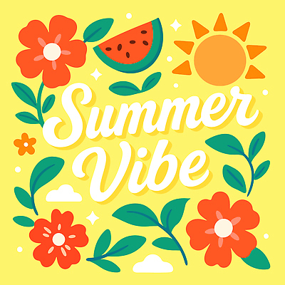 구름 디자인 꽃 잎 일러스트 휴가 이벤트 타이포그라피 사람없음 그래픽 여름 반짝임 태양 노란색 화사함 수박조각 레터링 국내일러스트 AI파일 자연요소 식물 문자 계절 컬러 조각 컨셉 모션 수박 파일형식 벡터