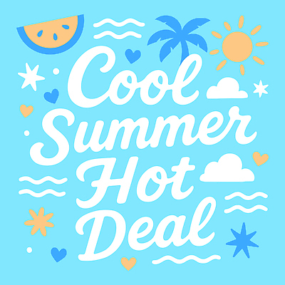 구름 디자인 물결 하늘색 일러스트 휴가 이벤트 타이포그라피 사람없음 그래픽 여름 야자수 태양 하트 시원함 수박조각 핫세일 레터링 국내일러스트 AI파일 자연요소 모양 나무 문자 계절 조각 수박 파란색 세일 파일형식 벡터