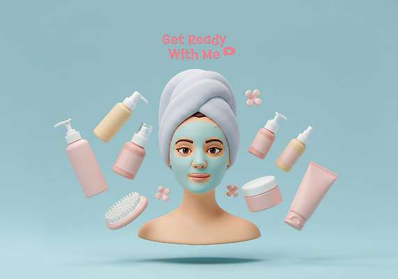 PSD 편집이미지 라이프스타일 여자 꽃 얼굴 하늘색 관리 두건 한명 상반신 파란색 화장 3D 화장품 머리빗 수분 피부 크림 디지털합성 피부관리 스프레이 로션 일과 스킨케어 클렌징 과정 마스크팩 보습 외출준비 편집3D 식물 1 컬러 컨셉 사람 생활 신체부위 뷰티 청결 미용용품 준비 팩 파일형식