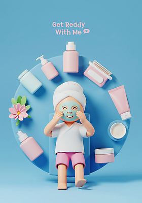 전신 PSD 편집이미지 라이프스타일 여자 꽃 행복 하늘색 잎 휴식 관리 한명 앉기 빛 화장 3D 스파 청결 화장품 만지기 머리띠 편안함 피부 크림 디지털합성 화장대 비누 일과 스킨케어 과정 마스크팩 외출준비 편집3D 식물 1 감정 가구 컨셉 장신구 모션 사람 생활 신체부위 파란색 위생용품 뷰티 감각 위생 준비 팩 파일형식