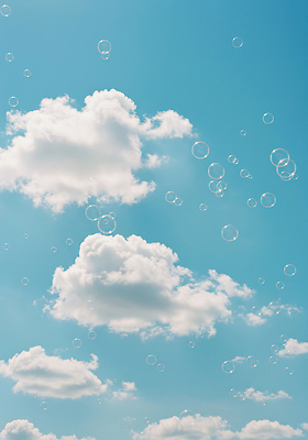 JPG 구름 편집이미지 하늘색 자연 하늘 바람 미소 풍경 사람없음 여름 햇빛 평화 맑음 자유 비눗방울 즐거움 뷰티풀 청명 편집실사 AI포토 AI콘텐츠 자연요소 계절 감정 컨셉 날씨 표정 파란색 태양 CG 생태계 파일형식