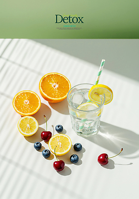 PSD 편집이미지 음료 다이어트 오렌지 탁자 단면 잔 건강 빨대 그림자 사람없음 연두색 여름 얼음 신선 체리 레몬 디지털합성 블루베리 레몬디톡스 디톡스 이미지편집 자연요소 식기 계절 가구 과일 초록색 파일형식