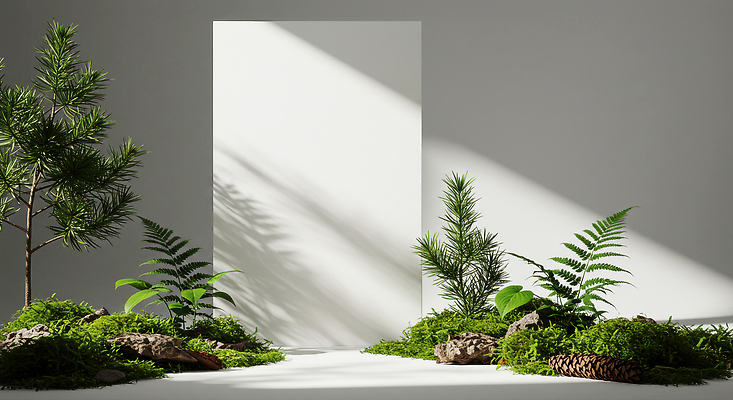 JPG 나무 편집이미지 잎 그림자 이끼 사람없음 인테리어 돌_바위 숲 디지털합성 힐링 생동감 이미지편집 편집실사 AI포토 AI콘텐츠 식물 디자인 CG 파일형식