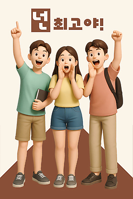 전신 PSD 편집이미지 여자 남자 응원 청소년 미소 웃음 들기 책 세명 청춘 갈색 3D 손들기 외침 주먹 우정 기쁨 가리킴 최고 즐거움 백팩 소통 편집3D 감정 컬러 컨셉 가방 모션 표정 사람 손짓 친구 소리 디지털합성 파일형식