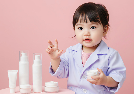 JPG 편집이미지 여자 분홍색 탁자 밝음 한명 들기 상반신 손들기 귀여움 아기 실험복 상품 순수 즐거움 호기심 피부관리 로션 스킨케어 유아용 수분크림 의료성형뷰티 여자아기한명만 편집실사 AI인물포토 AI콘텐츠 1 감정 컬러 가구 컨셉 모션 사람 뷰티 화장품 가운 CG 여자한명만 여자아기만 파일형식 AI포토