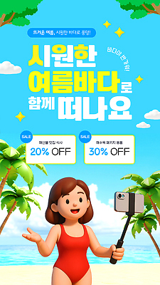 PSD 구름 여자 수영복 여행 웹템플릿 가족 물놀이 하늘 한명 미소 들기 이벤트 해변 여름 친구 반짝임 야자수 손들기 세일 시원함 셀프카메라 즐거움 할인쿠폰 이미지템플릿 자연요소 나무 템플릿 1 옷 계절 감정 바다 관계 모션 놀이 표정 사람 사진촬영 쿠폰 파일형식