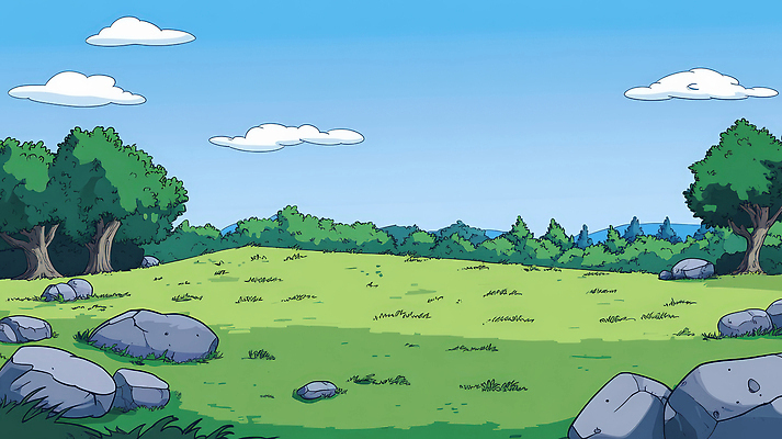 JPG 나무 구름 하늘색 일러스트 자연 하늘 휴식 풍경 잔디 초원 사람없음 초록색 여름 평화 환경 숲 그림 풍경화 국내일러스트 AI일러스트 AI콘텐츠 자연요소 식물 계절 컬러 컨셉 파란색 생태계 파일형식