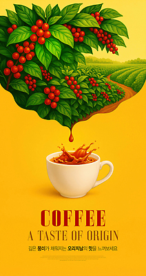 PSD 편집이미지 사람없음 노란색 카페 원두 물방울 신선 커피잔 향기 깊이 오리지널 커피나무 커피농장 스플래쉬 이미지편집 나무 커피 컬러 잔 농장 상점 냄새 파일형식